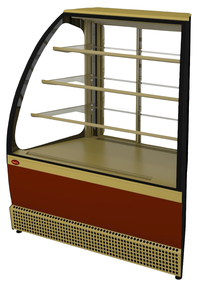 Витрина холодильная МАРИХОЛОДМАШ Veneto VS-UN крашенная (угол наружный), раздвижная дверь