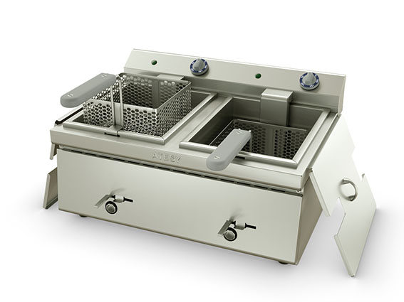Фритюрница АТЕСИ Таверна-2005 двухсекционная 