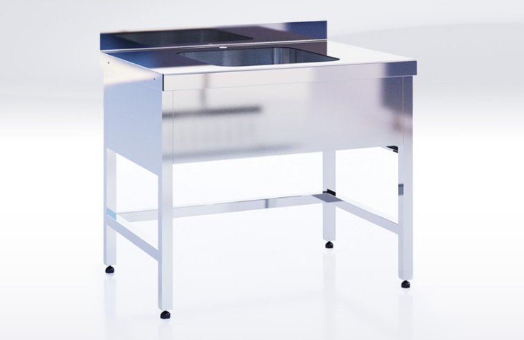 Ванна моечная Cryspi ВМН Ш 1Л (L=1400, S=700, H=850, G=300)