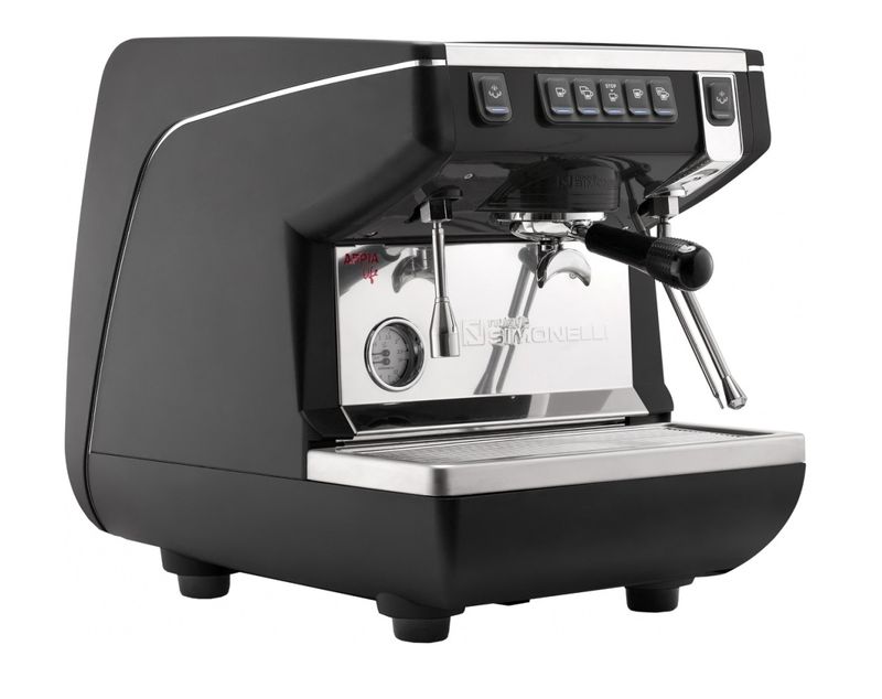 Кофемашина NUOVA SIMONELLI APPIA LIFE 1GR V/ черный+высокая группа 1ф