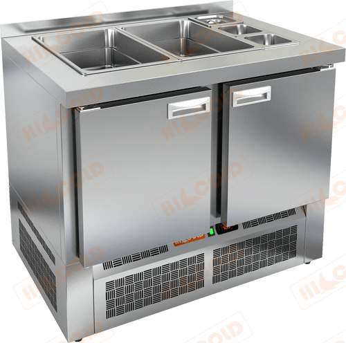 Стол для салатов HiCold SLE3-11GN без крышки