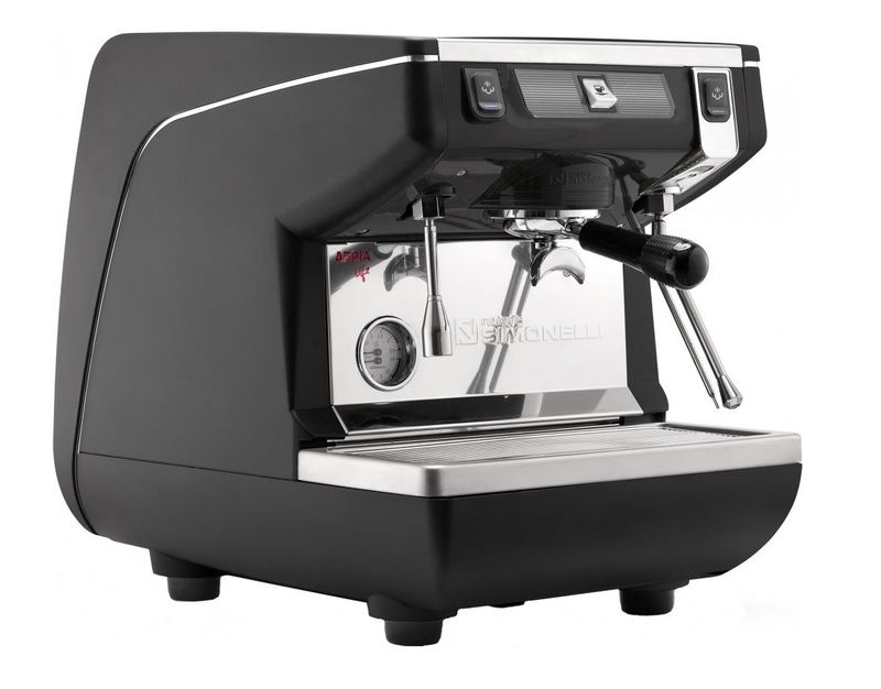 Кофемашина NUOVA SIMONELLI APPIA LIFE 1GR S/ черный+высокая группа 1ф
