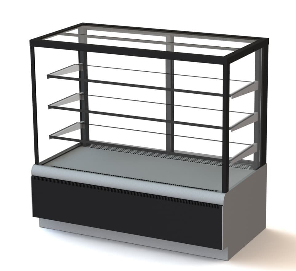 Витрина холодильная CARBOMA KC70 VV 0,9-1 9006-9005 (ВХСв-0,9д Cube Люкс ТЕХНО)