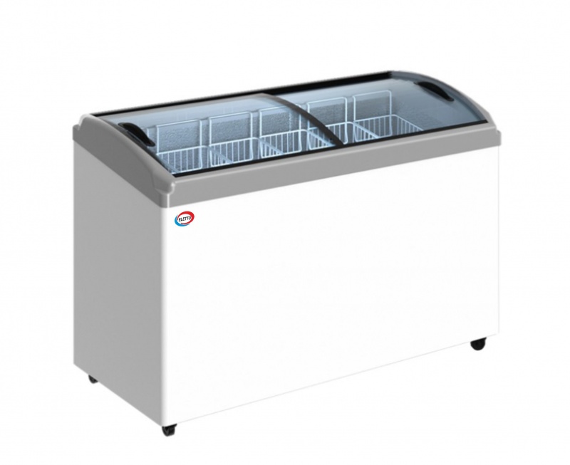 Ларь морозильный ITALFROST СF 400 C 5 корзины, серый