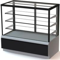 Витрина кондитерская KAYMAN K-ВК-1300 КВАДРО СЕРЕБРО