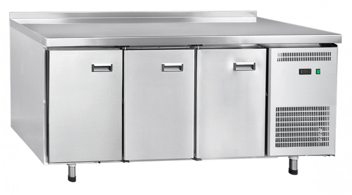 Стол холодильный Abat СХС-70-02 с бортом (дверь, дверь, дверь) 