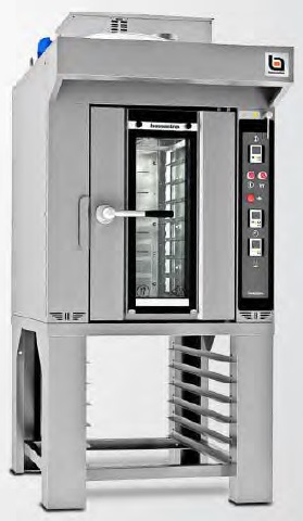 Печь ротационная BASSANINA FR MINI E46.10 со стендом FR MINI E46.PR автоклапан