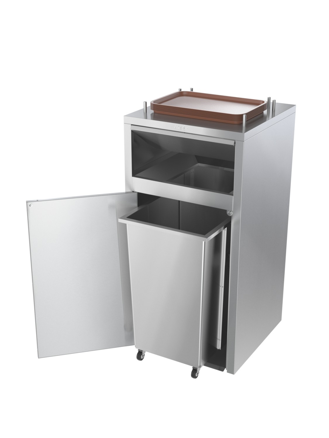 Урна для фуд-корта АТЕСИ УФ-350.450-110-02