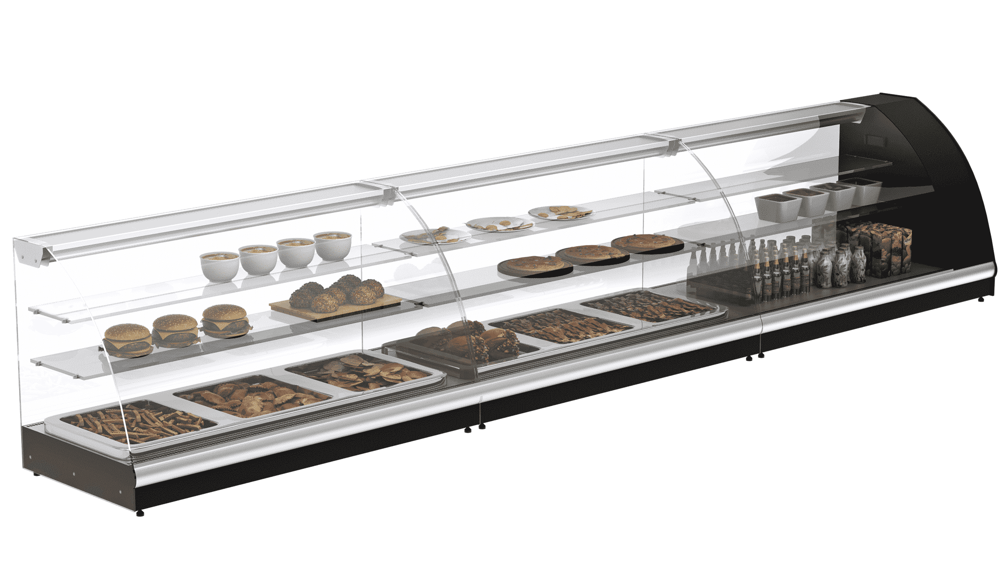 Витрина тепловая Carboma ВТ-1,2 Арго XL нерж.