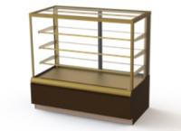 Витрина кондитерская KAYMAN K-ВК-1300 КВАДРО БРОНЗА