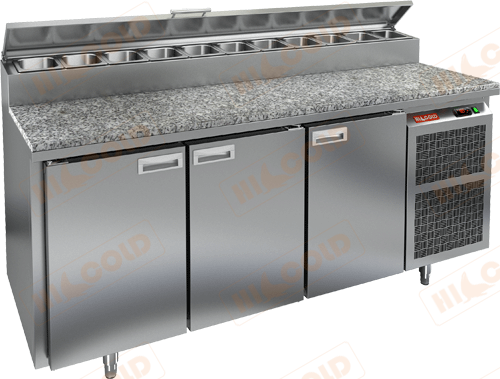 Стол для пиццы HiCold PZ2-111/GN (1/6H) камень