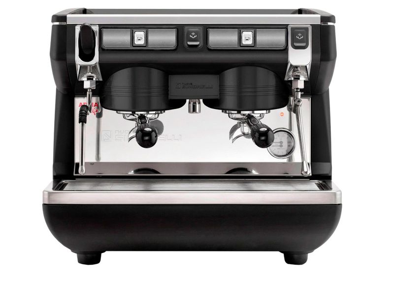 Кофемашина NUOVA SIMONELLI APPIA LIFE COMPACT 2GR S/ черный+экономайзер+высокая группа 1ф