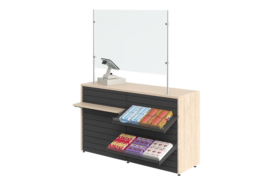 Экран защитный кассового модуля Cryspi оргстекло (L=750, H=1000, N-JK 01100750)