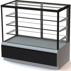 Витрина кондитерская нейтральная KAYMAN K-ВК-1300 КВАДРО СЕРЕБРО