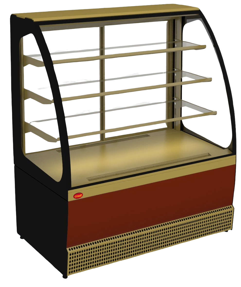 Витрина холодильная МАРИХОЛОДМАШ Veneto VS-1,3 крашенная new