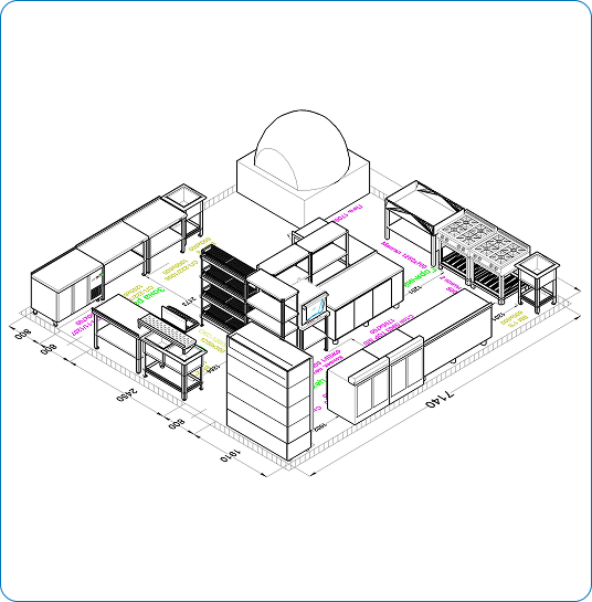 Проект кухни грузинского ресторана