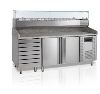 Стол для пиццы TEFCOLD PT1310 + VK38-200