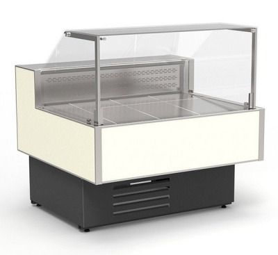 Витрина холодильная Cryspi Gamma-2 QuadroLX 1200 (верх9016гл_низ7016гл)