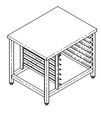 Подставка Vortmax 900х700х750 для пароконвектоматов 