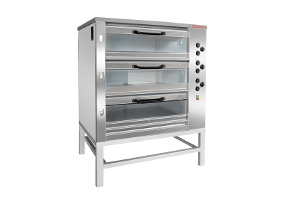 Печь хлебопекарная ХПЭ-750/3 С со стеклянными дверцами (в обрешетке)