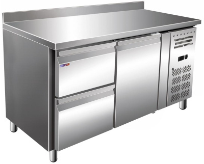 Стол морозильный COOLEQ GN2220BT бортик 2 ящика+1 дверь