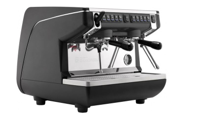 Кофемашина NUOVA SIMONELLI APPIA LIFE COMPACT 2GR V/ черный+экономайзер+высокая группа 1ф 