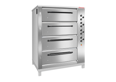 Печь хлебопекарная ХПЭ-750/4, нержавеющая (в обрешетке)