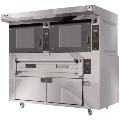 Печь конвекционная БЕЗ КОЗЫРЬКА с подом с расстойкой APACH BAKERY LINE 2K5P60P DP+E4L18PA DPBI-T
